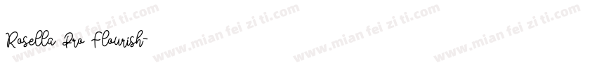 Rosella Pro Flourish字体转换